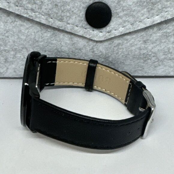 Burei S-19006M Men's Black Leather Strap Analog Dial Quartz Wrist Watch JNA65 - Picture 8 of 12